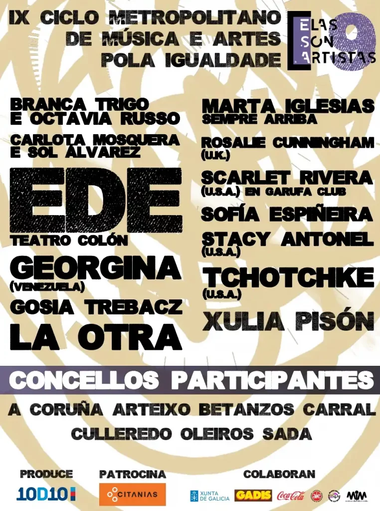 El ciclo Elas Son Artistas celebra su novena edición en A Coruña